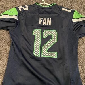 Seahawks Navy and Green Fan Jersey